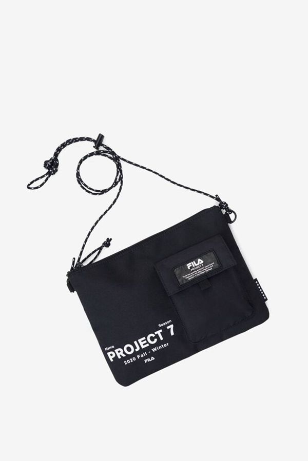 Fila Project 7 Small Nylon Bags - Black,NZ 467-30461